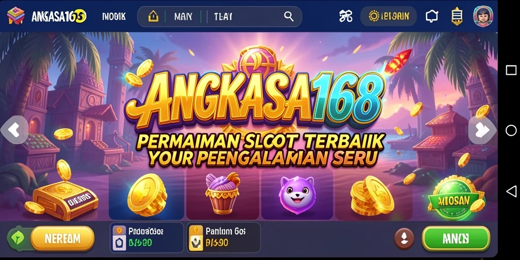 Tampilan menarik dari gameplay Slot di ANGKASA168.