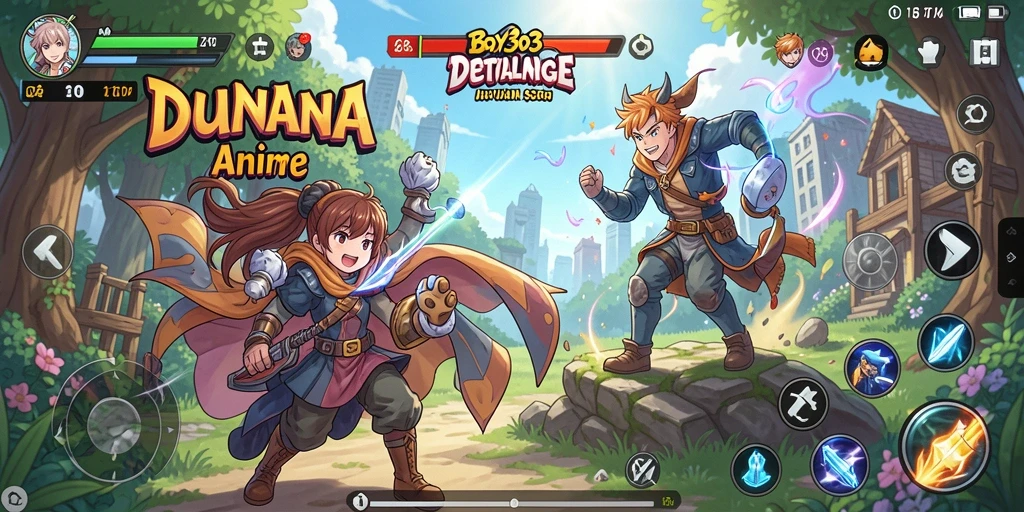 Tampilkan gameplay mendebarkan dari BOY303 yang penuh karakter anime.