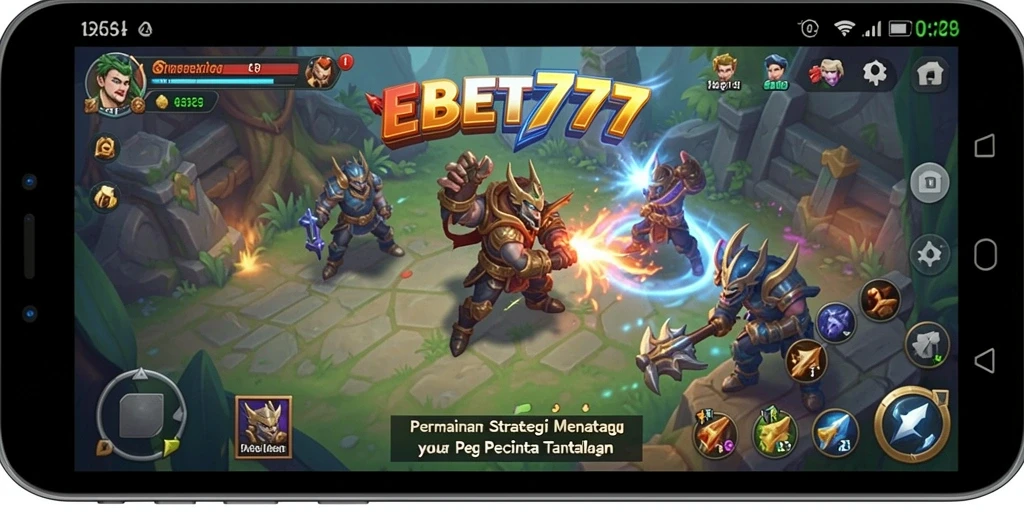 Tampilan gameplay EBET777 yang menegangkan dan penuh strategi.