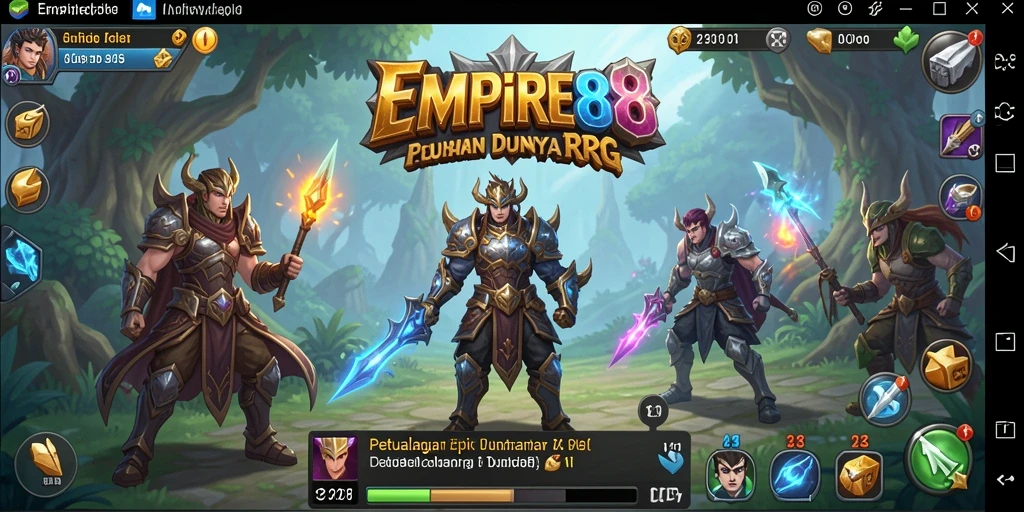 Tampilan dinamis gameplay RPG yang menakjubkan di EMPIRE88.