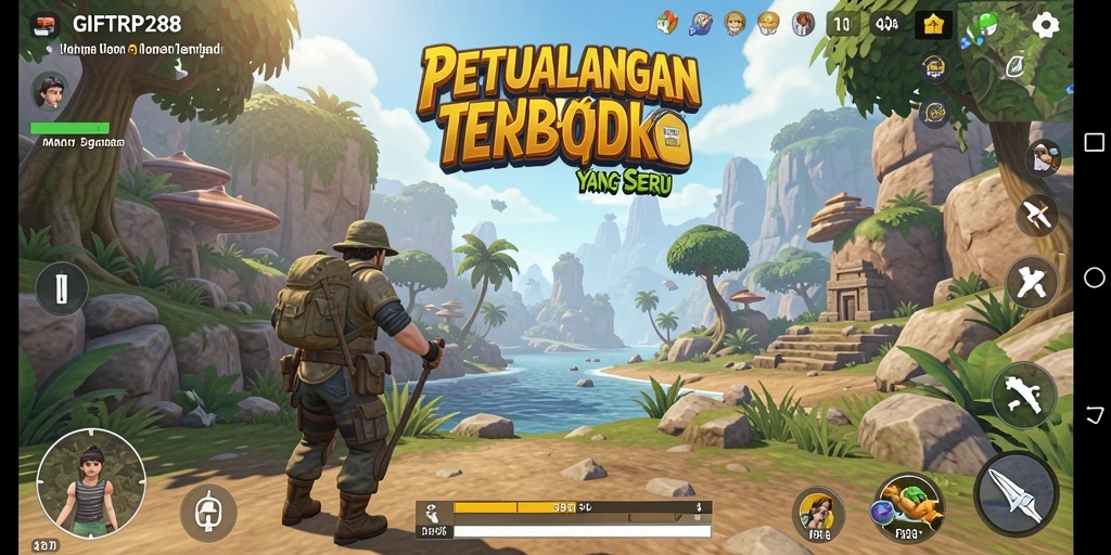 Tampilan gameplay <strong>GIFTRP288</strong> di dunia terbuka yang luas dan dinamis.