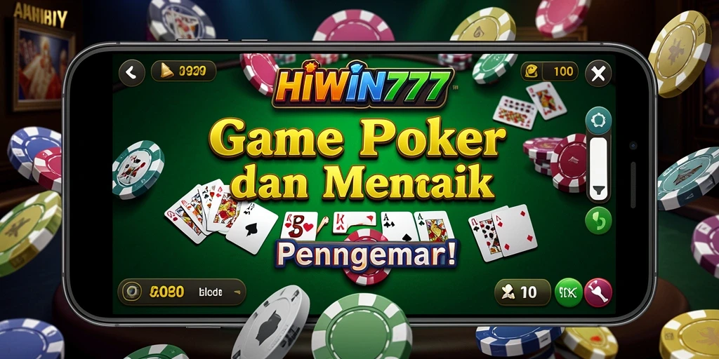Gameplay seru Poker di HIWIN777 dengan pemain yang kompetitif.