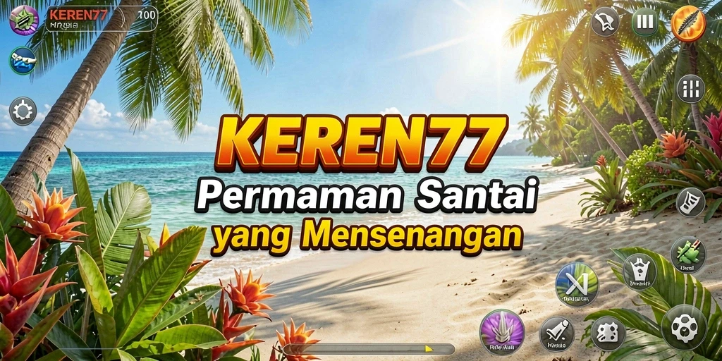 Tampilan gameplay KEREN77 yang menarik dan penuh warna.