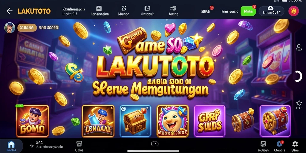 Tampilan menarik dan audio yang imersif dari gameplay LAKUTOTO.