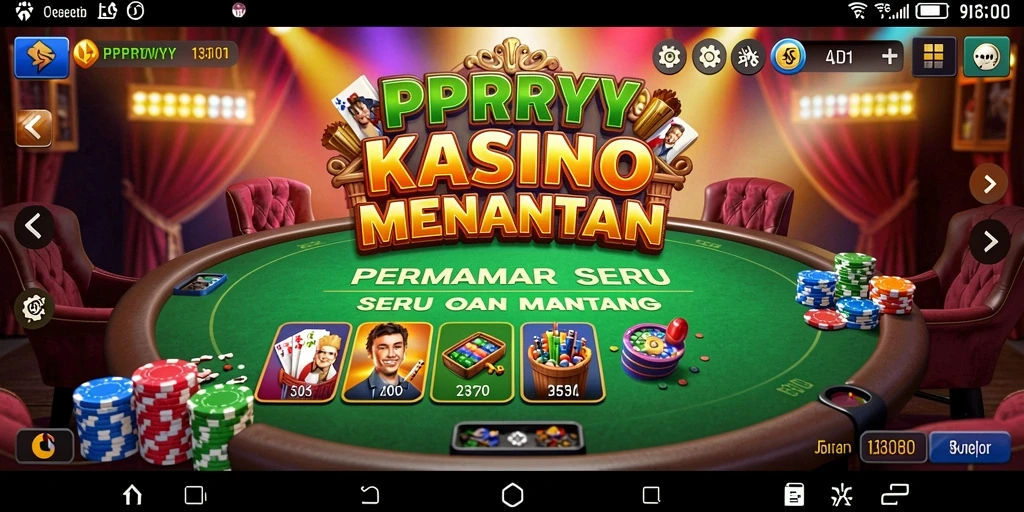 Tampilan gameplay PPRRYY yang menggembirakan dan penuh aksi Kasino.